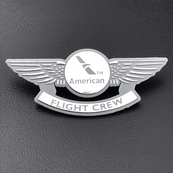 American Airlines Flight Crew Wings Pin Badge Collectible Aviation Souvenir - Picture 1 of 5